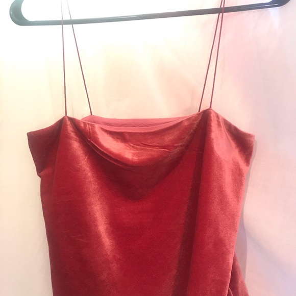 Pink velvety crop top - Picture 3 of 4